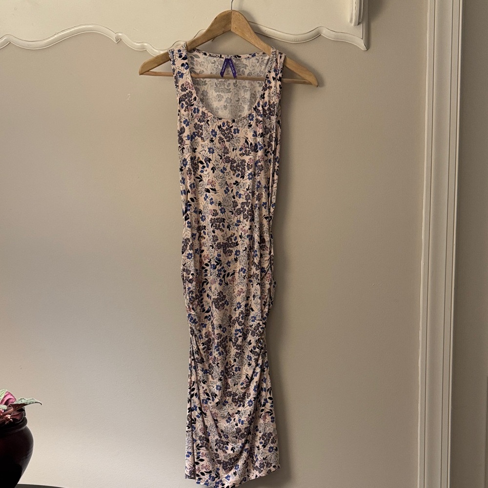 Seraphine Floral Midi Dress - Pink and Blue